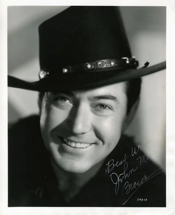 Johnny Mack Brown autograph