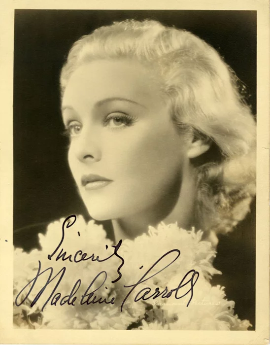 Madeleine Carroll autograph