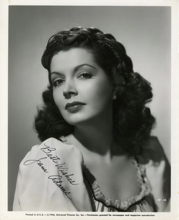 Jane Adams autograph