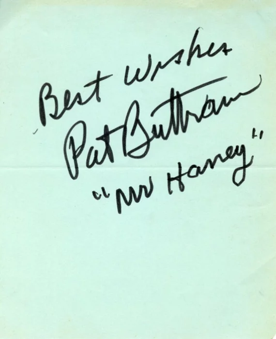 Pat Buttram autograph