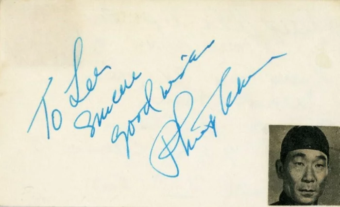 Philip Ahn autograph