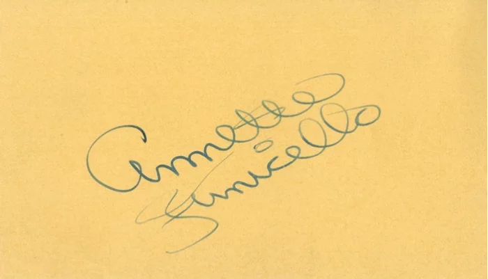 Annette Funicello autograph