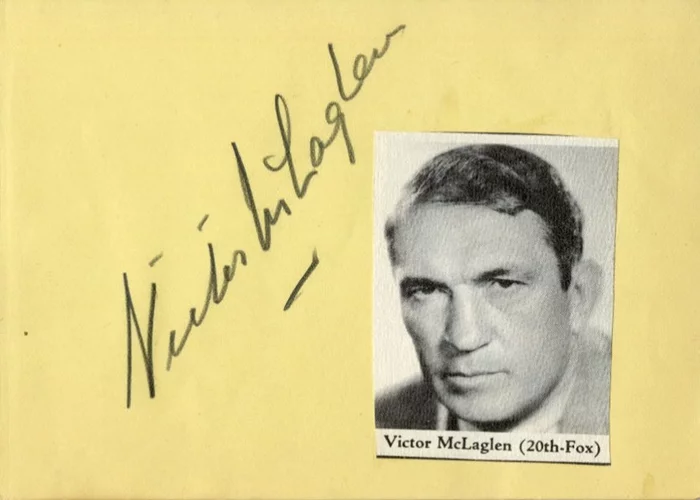 Victor McLaglen autograph