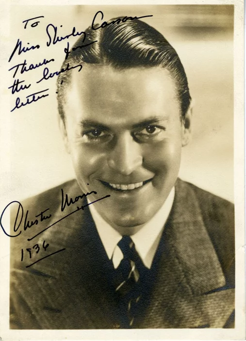 Chester Morris autograph