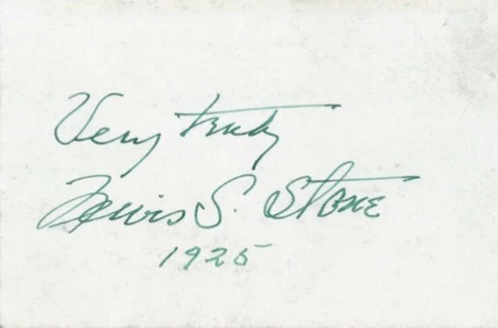 Lewis Stone autograph