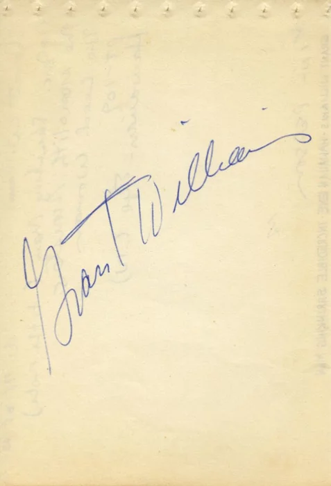 Grant Williams autograph
