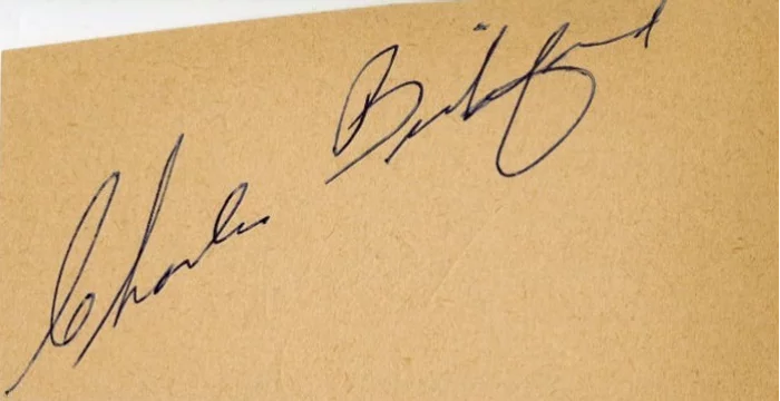 Charles Bickford autograph