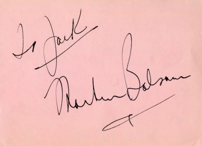 Martin Balsam autograph