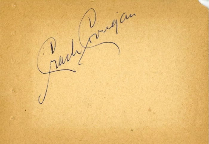 Ray 'Crash' Corrigan autograph