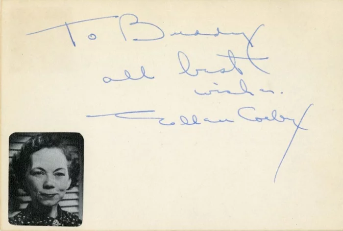 Ellen Corby autograph