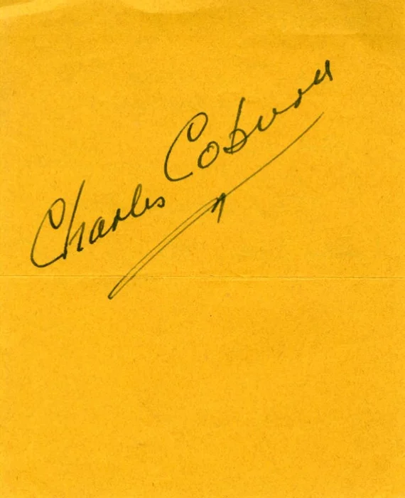 Charles Coburn autograph