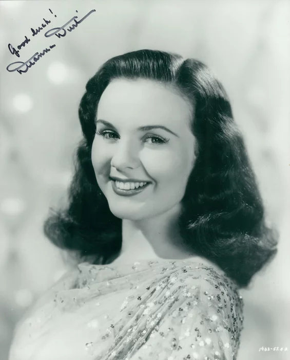 Deanna Durbin autograph