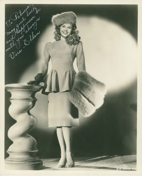 Vera-Ellen autograph
