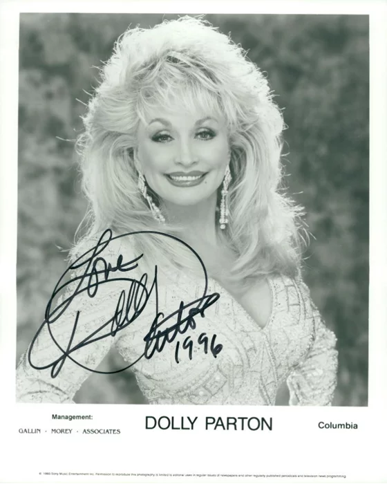 Dolly Parton autograph
