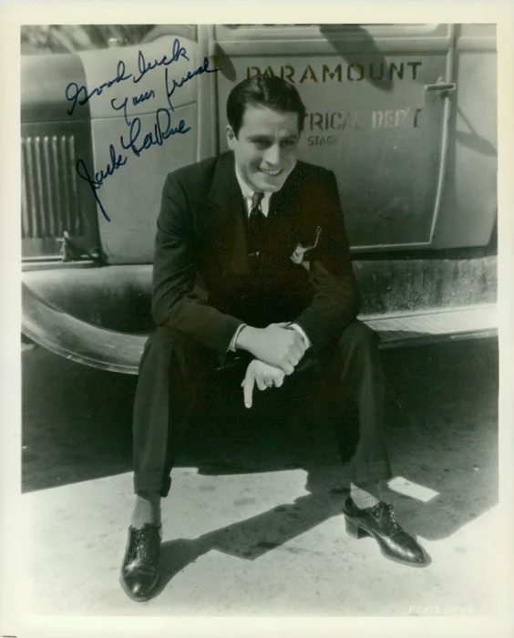Jack LaRue autograph