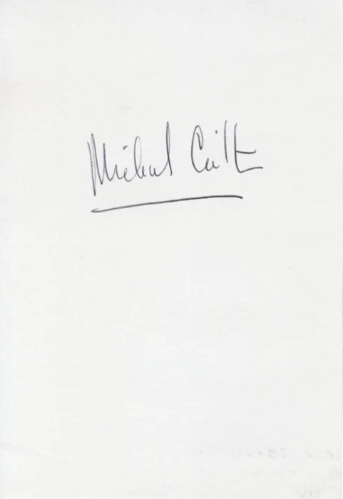 Michael Crichton autograph