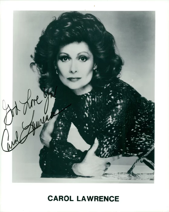 Carol Lawrence autograph
