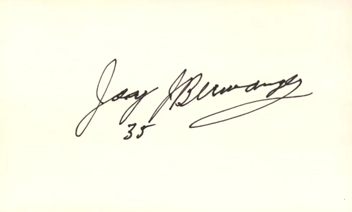Jay Berwanger autograph
