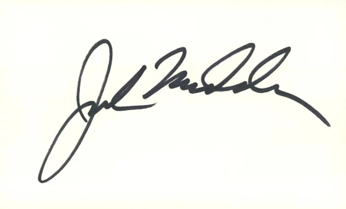 John Madden autograph