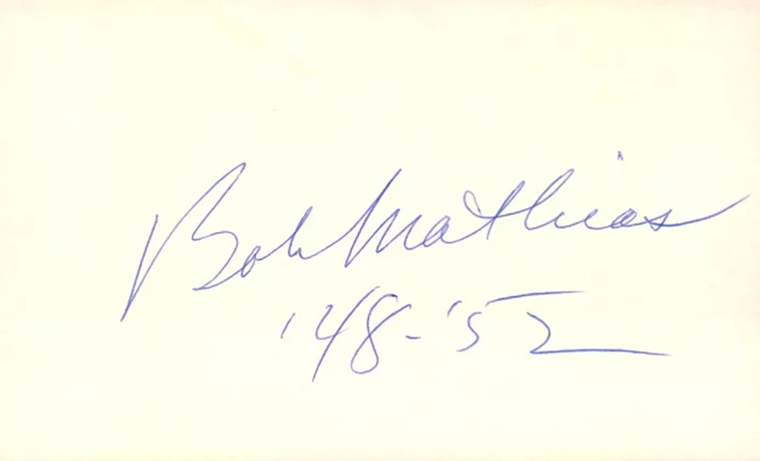 Bob Mathias autograph