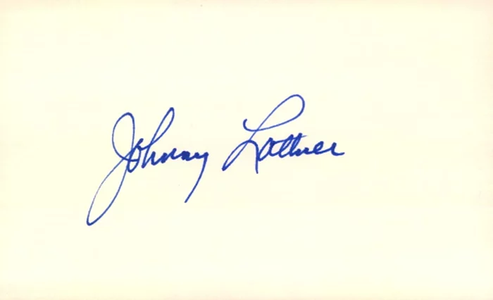 Johnny Lattner autograph