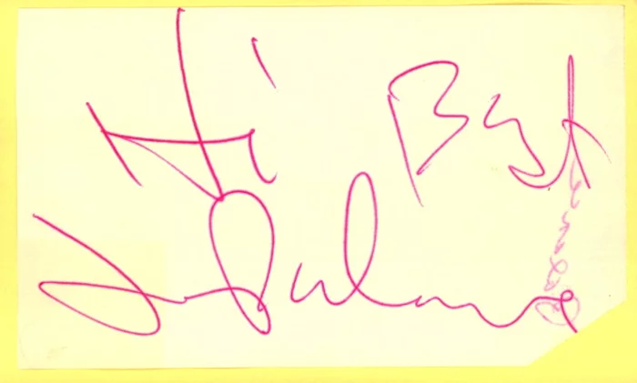 Jack Palance autograph