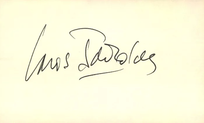 Louis Jourdan autograph