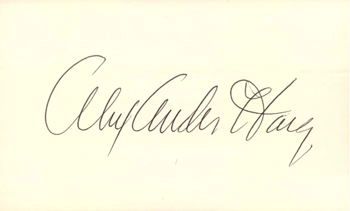 Alexander Haig autograph
