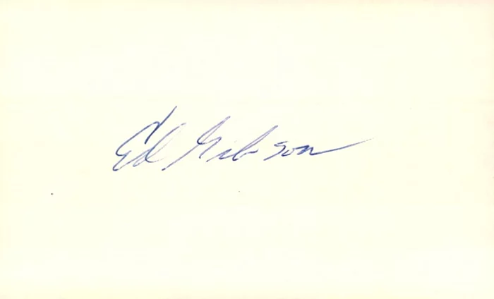 Edward Gibson autograph