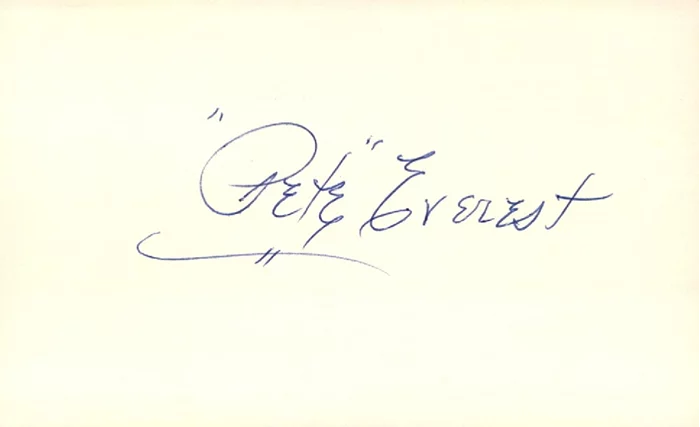 Pete Everest autograph
