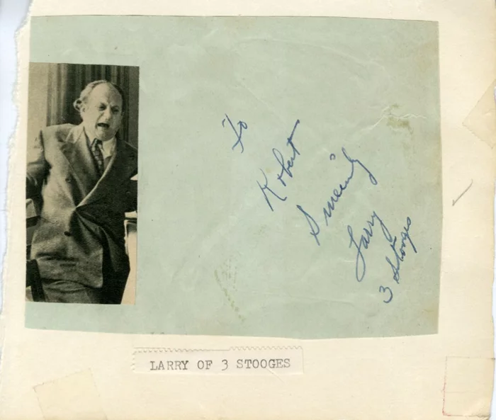 Larry Fine autograph