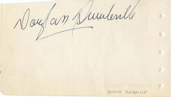 Douglass Dumbrille autograph