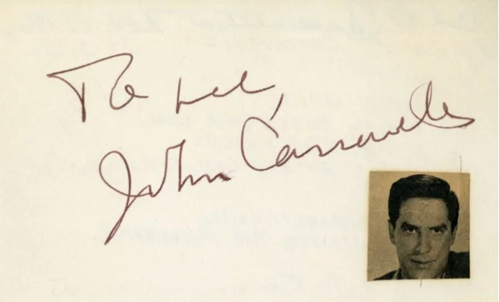 John Cassavetes autograph