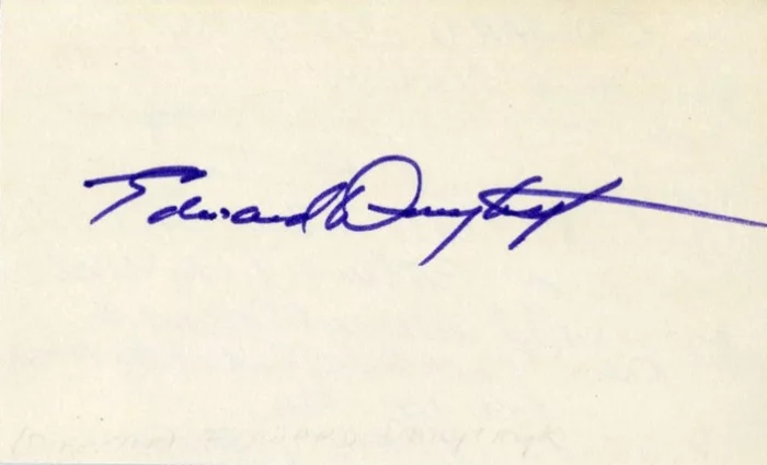 Edward Dmytryk autograph