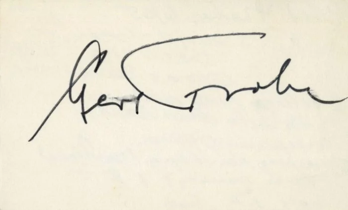 Gert Frobe autograph