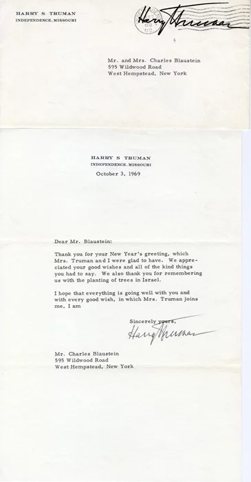Harry S. Truman autograph