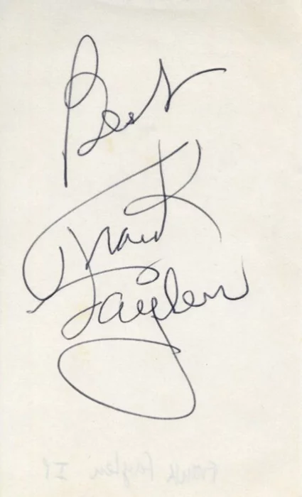 Frank Faylen autograph