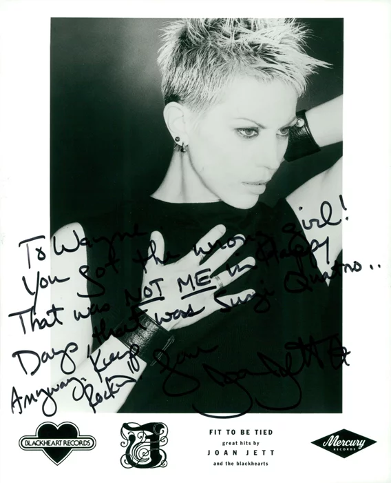 Joan Jett autograph