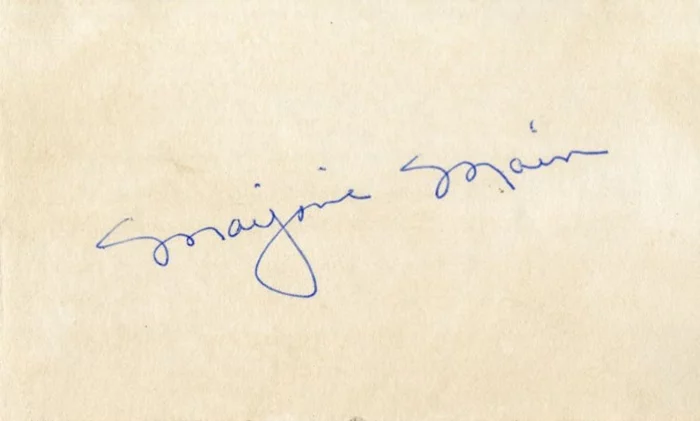 Marjorie Main autograph