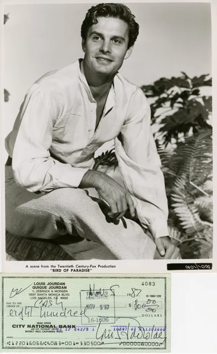 Louis Jourdan autograph