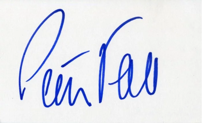 Peter Falk autograph