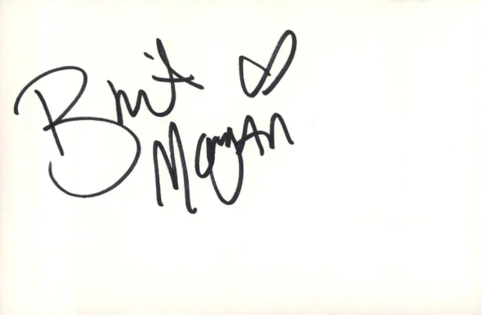Brit Morgan autograph