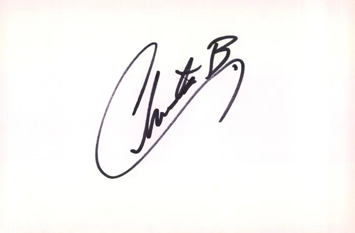 Christa B.  Allen autograph