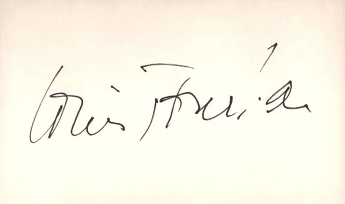 Louis Jourdan autograph