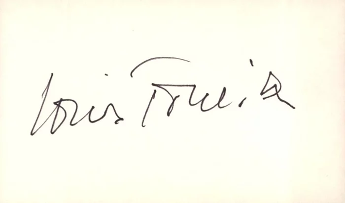 Louis Jourdan autograph