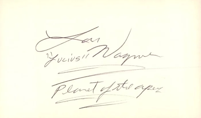 Lou Wagner autograph