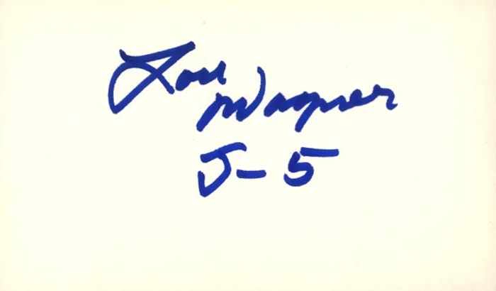 Lou Wagner autograph