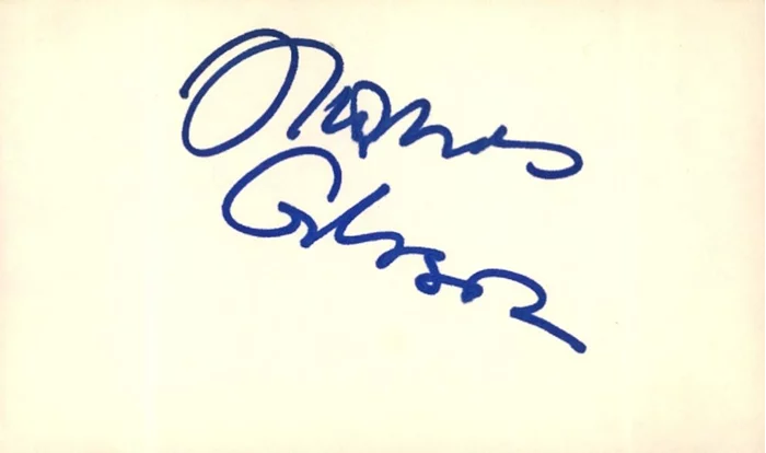 Thomas Gibson autograph