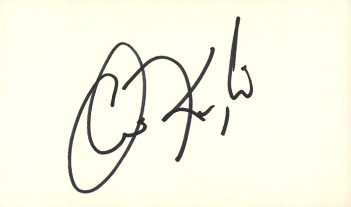 Christopher Knight autograph
