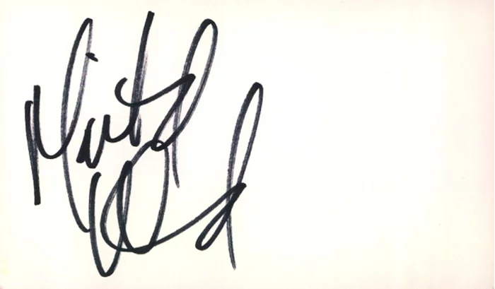 Maitland Ward autograph